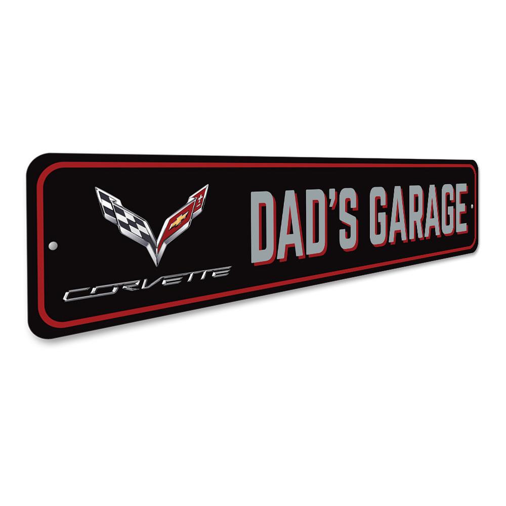 Dads Corvette C7 Garage Sign - Vette1 - C7 Socks