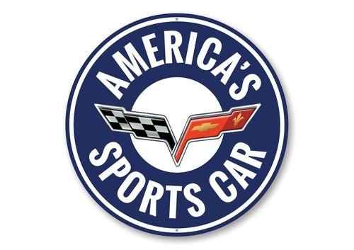 America's Sports Car - C6 Corvette Sign - Vette1 - C6 Signs