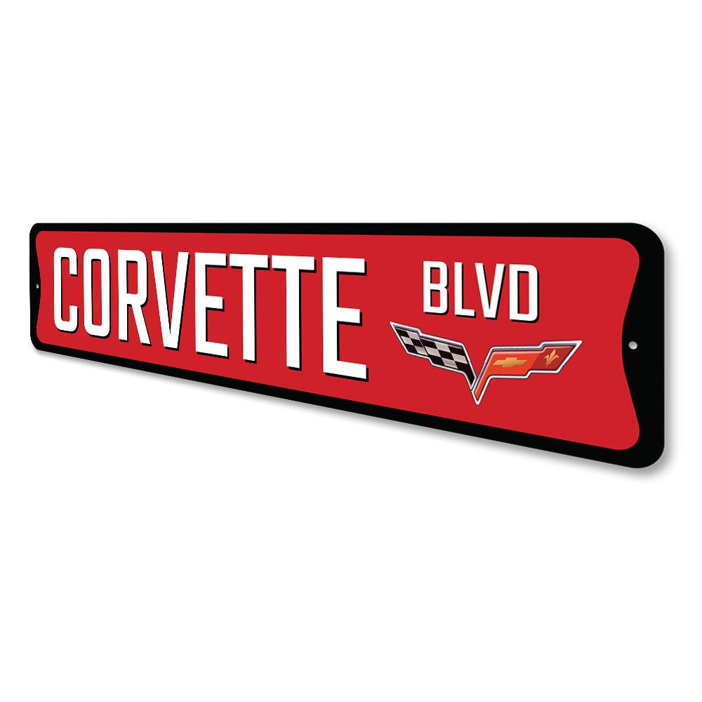 Chevy Corvette Blvd. C6 Sign - Vette1 - C6 Signs