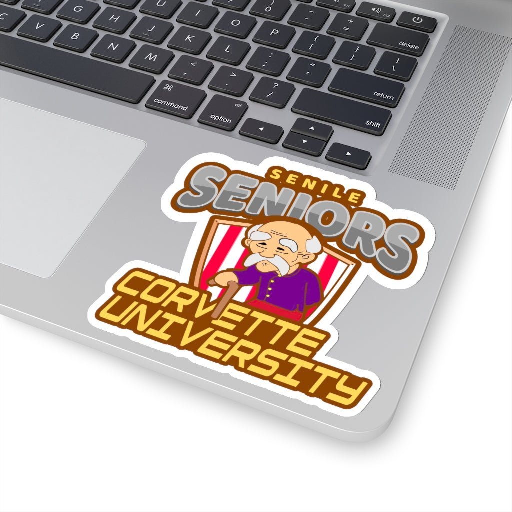 Corvette University Kiss-Cut Stickers-4 sizes! - Vette1 - Corvette University