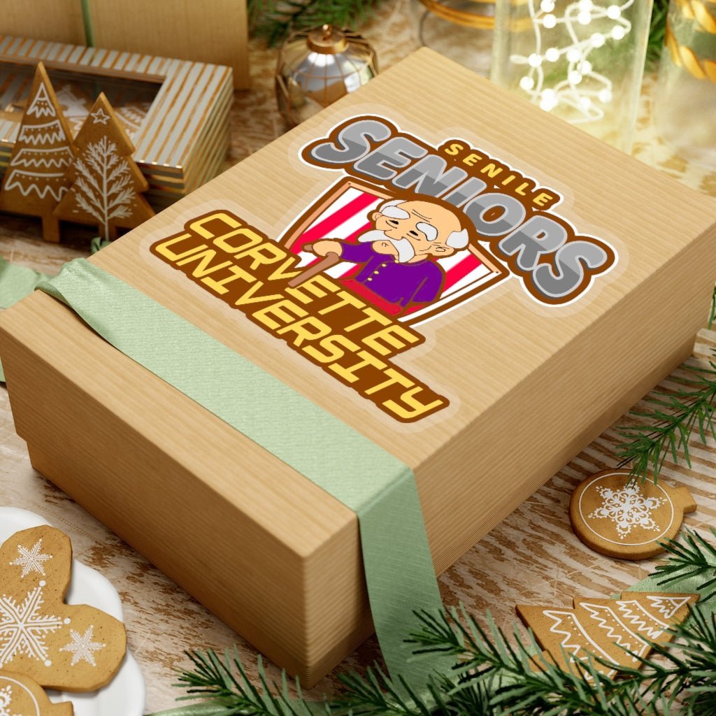 Corvette University Kiss-Cut Stickers-4 sizes! - Vette1 - Corvette University