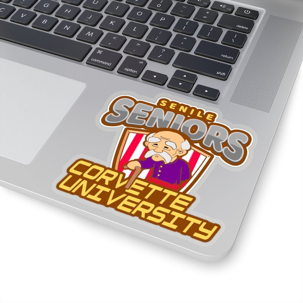 Corvette University Kiss-Cut Stickers-4 sizes! - Vette1 - Corvette University