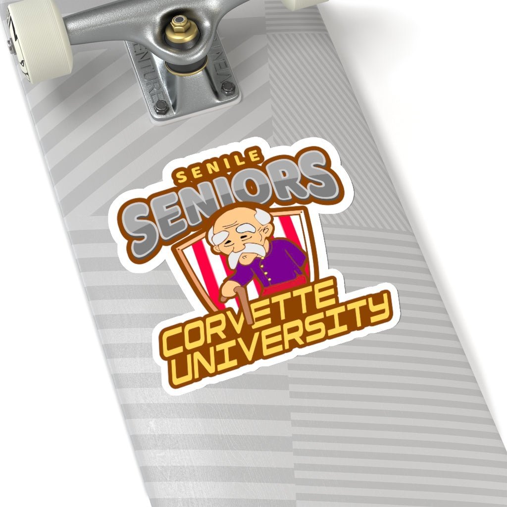 Corvette University Kiss-Cut Stickers-4 sizes! - Vette1 - Corvette University