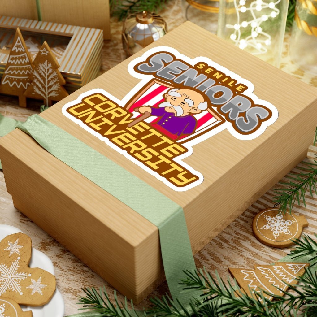 Corvette University Kiss-Cut Stickers-4 sizes! - Vette1 - Corvette University