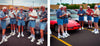 Corvette owners dressed in their traditional Corvette owner  garb.