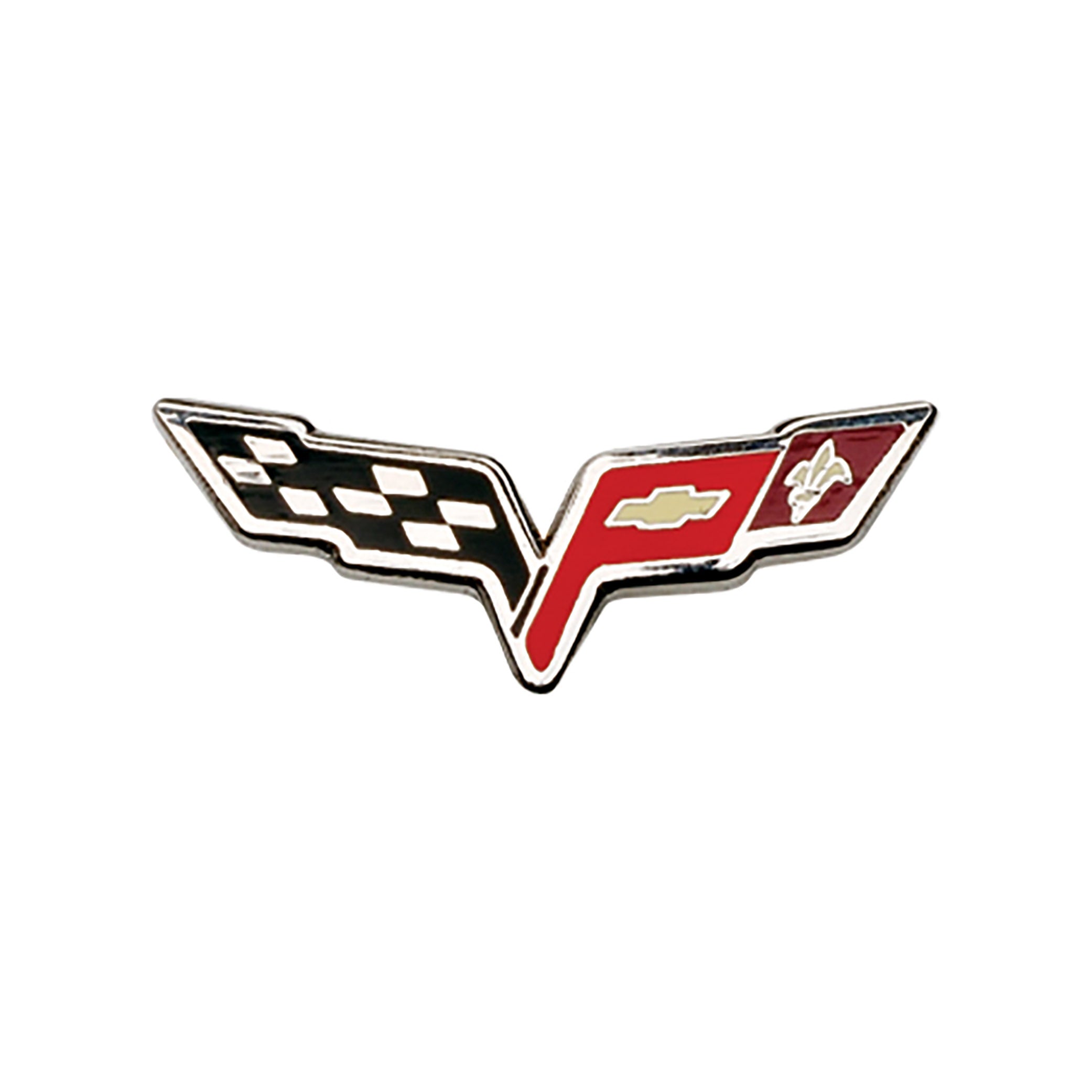 C6 Corvette Crossflags Lapel Pin - Vette1 - C6 Lapel Pins