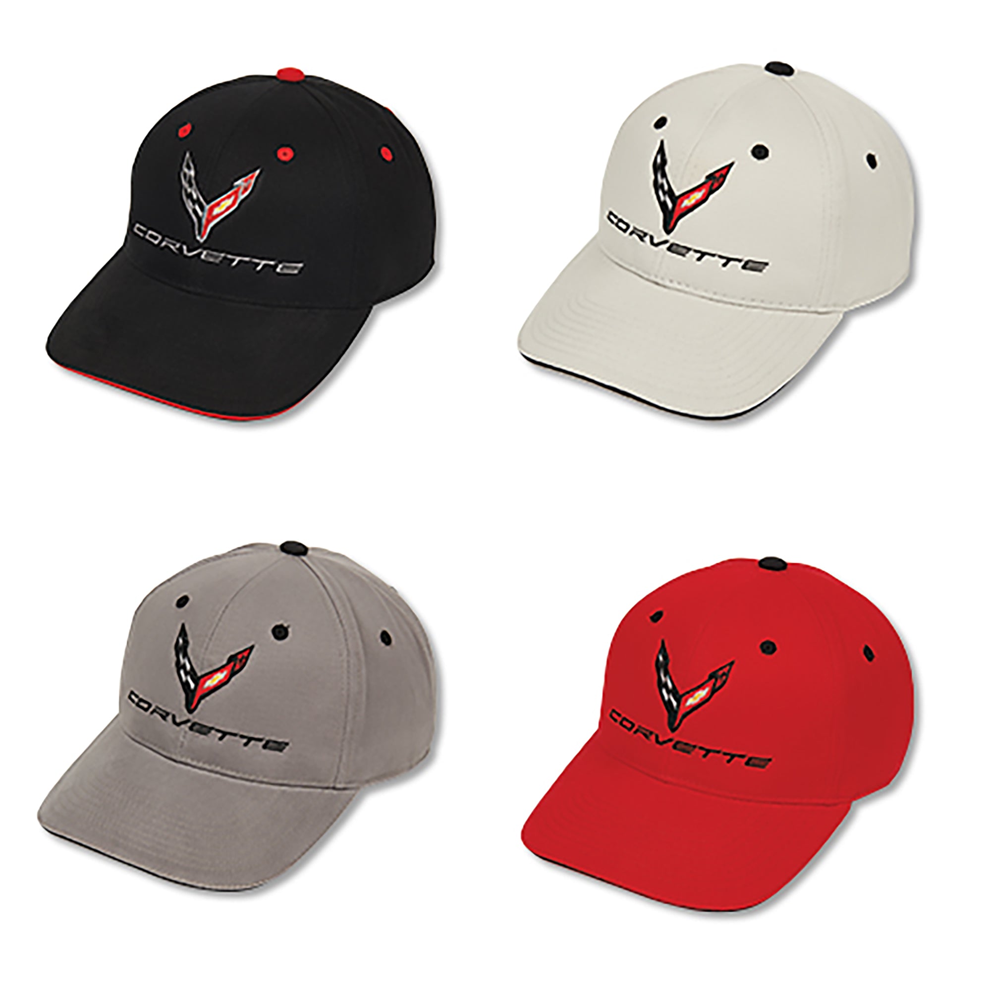 2020 Corvette Structured Contrast Cap - Vette1 - C8 Hats & Caps