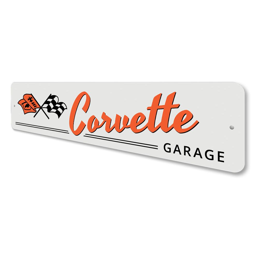 Corvette C1/C3 Garage Flags Sign - Vette1 - C1 Signs