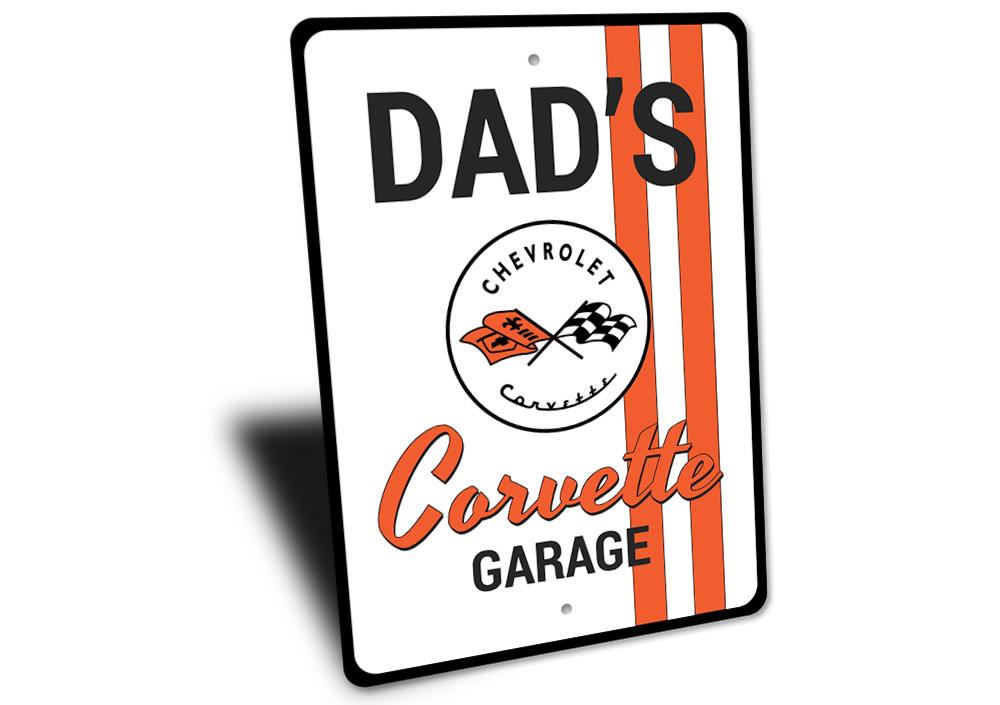 Dads Chevy Corvette C1 Garage Sign - Vette1 - C1 Signs