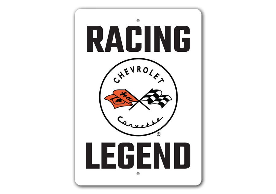 Corvette C1 Racing Legend Sign - Vette1 - C1 Metal Signs