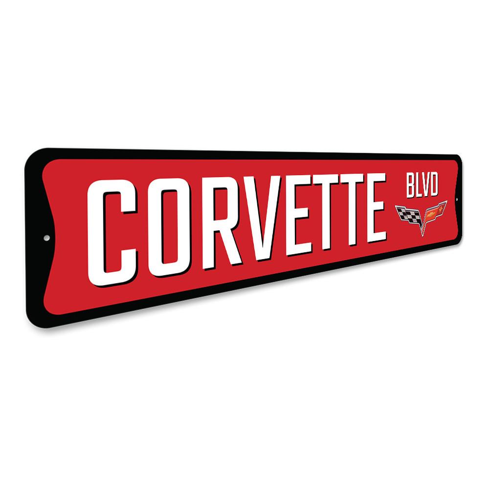 Chevy Corvette Blvd. C6 Sign - Vette1 - C6 Signs