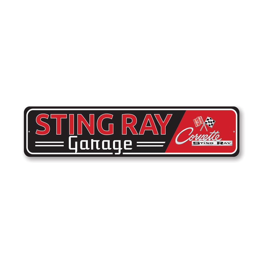 Stingray Garage Sign - Vette1 - C2 Garage Signs