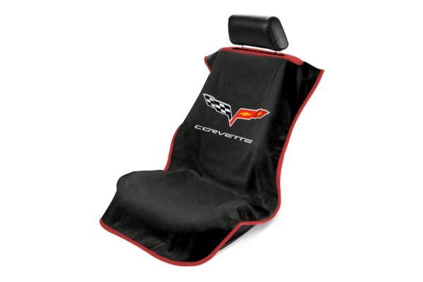 Seat Armour SA100COR6B Corvette C6 Black Seat Cover - Vette1 - C6 Seat Cover