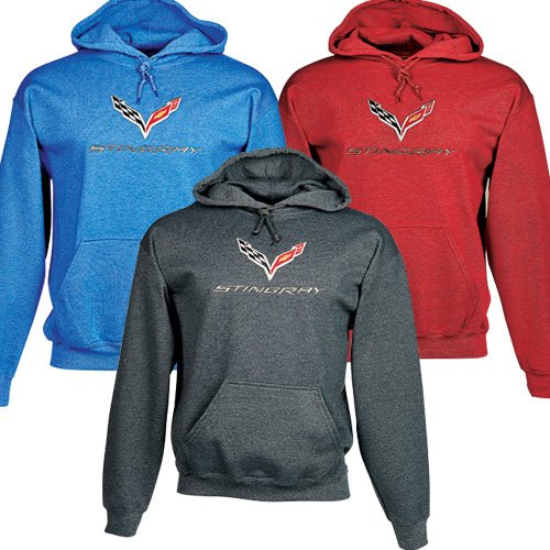 Corvette C7 Stingray Men's Hoodie - Vette1 - C7 Men's Outerwear