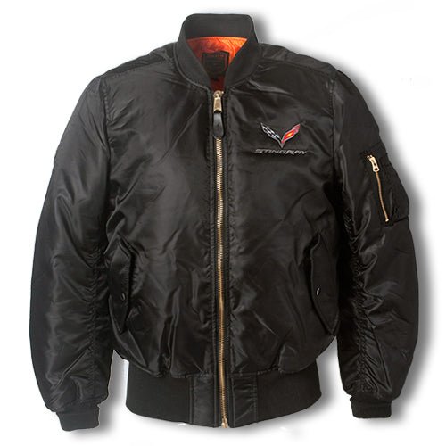 Corvette C7 & C8 Stingray Flight Jacket - Vette1 - C7 Men's Outerwear