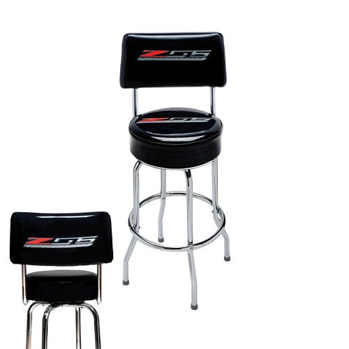 Z06 CORVETTE PUB STOOL W/BACK - Vette1 - C7 Pub Stools & Tables