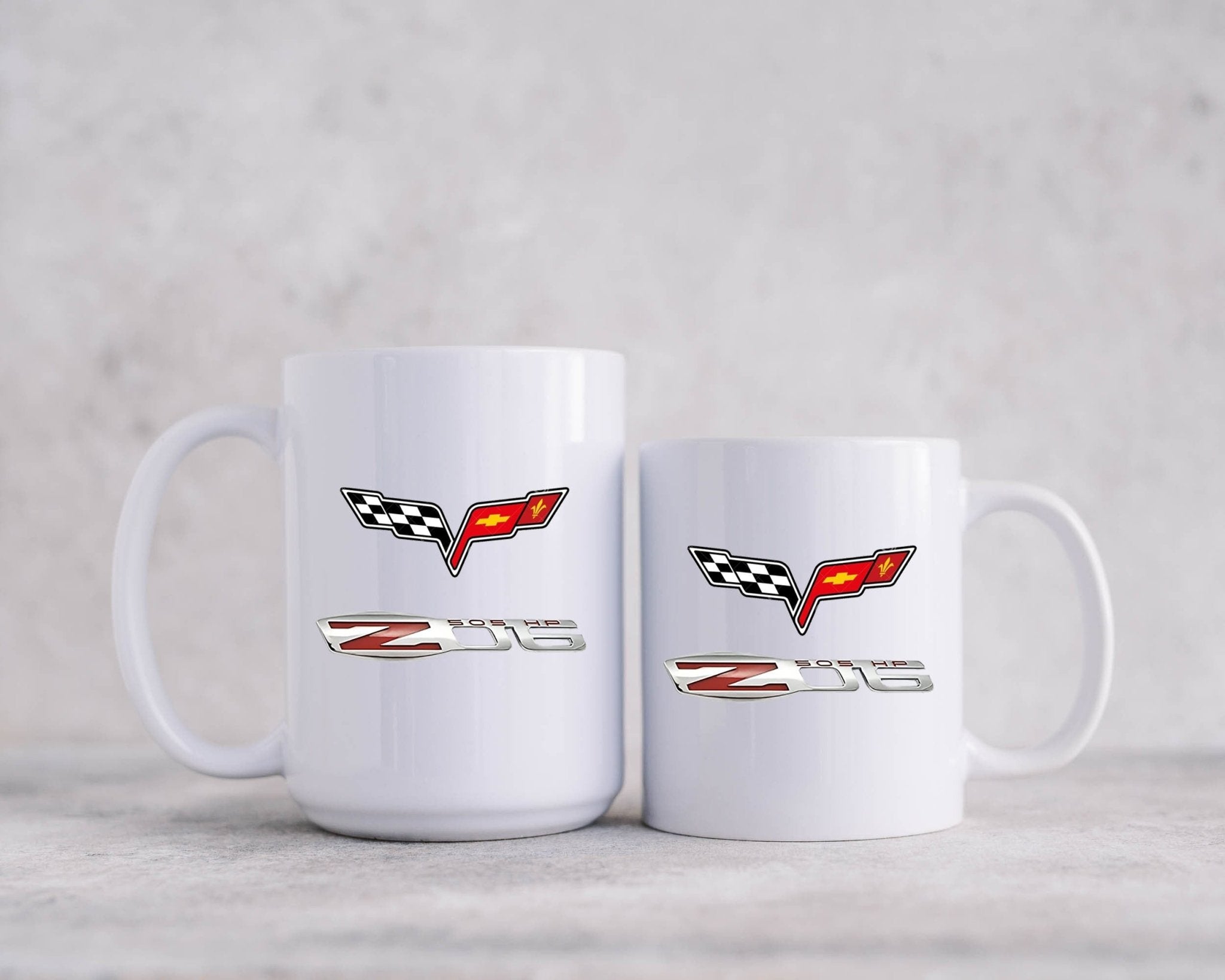 Chevy C6 Z06 Corvette Logo Coffee Mug Great Gift for Him - Vette1 -