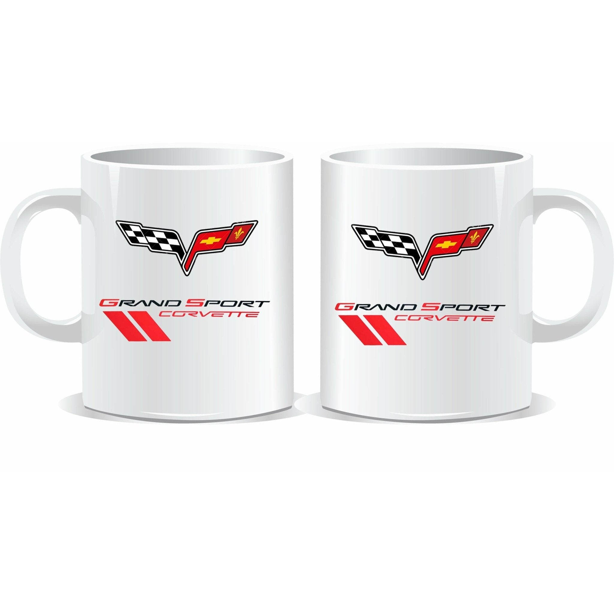 Corvette C6 Grand Sport Logo Ceramic Coffee Mug, 11 oz. - Vette1 -