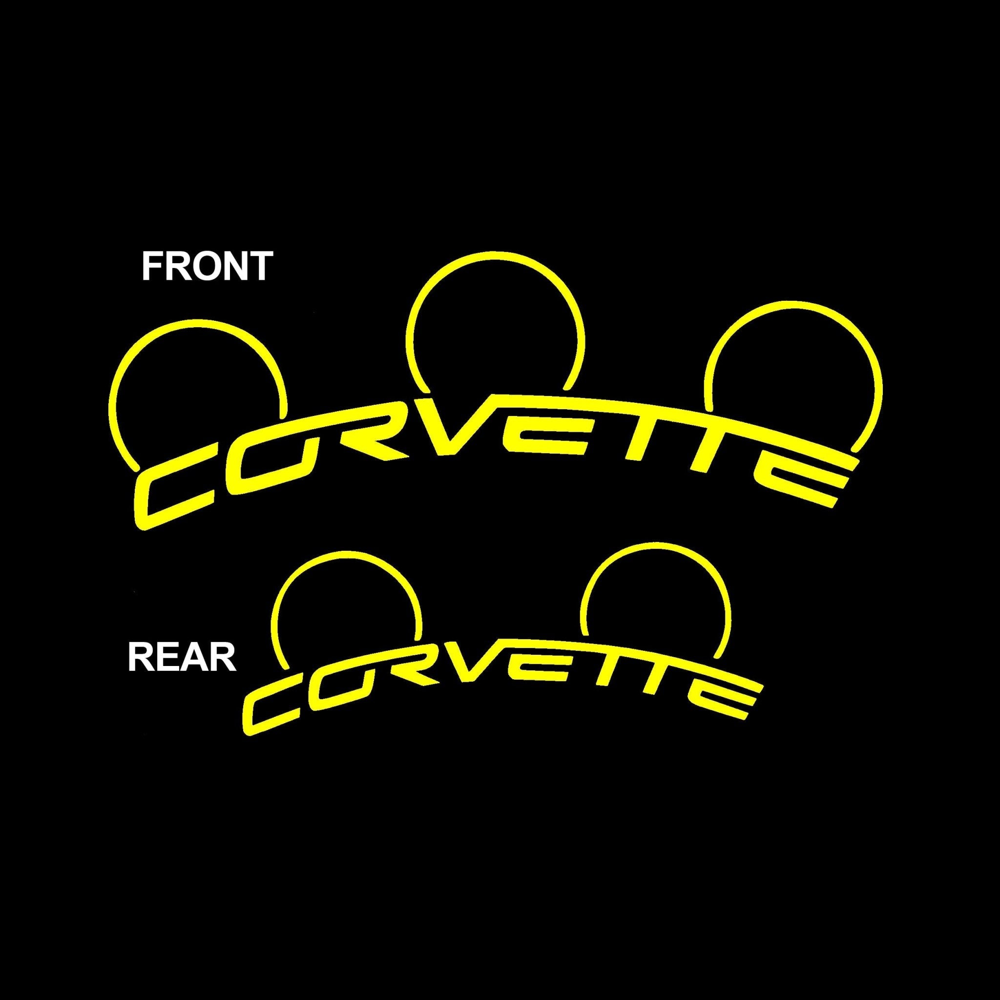 Corvette C6 Z06 Brake Caliper Decals - High Temperature - Vette1 - Caliper Decals