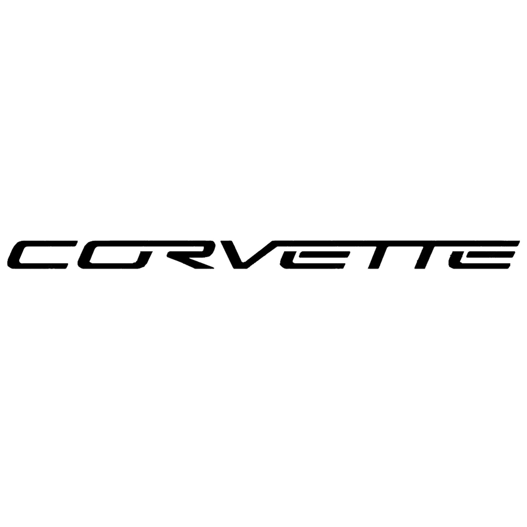 Corvette C6 Z06 Headlight Vinyl Decal Script Pair Five Colors Car Exterior Sticker - Vette1 - Body Decals