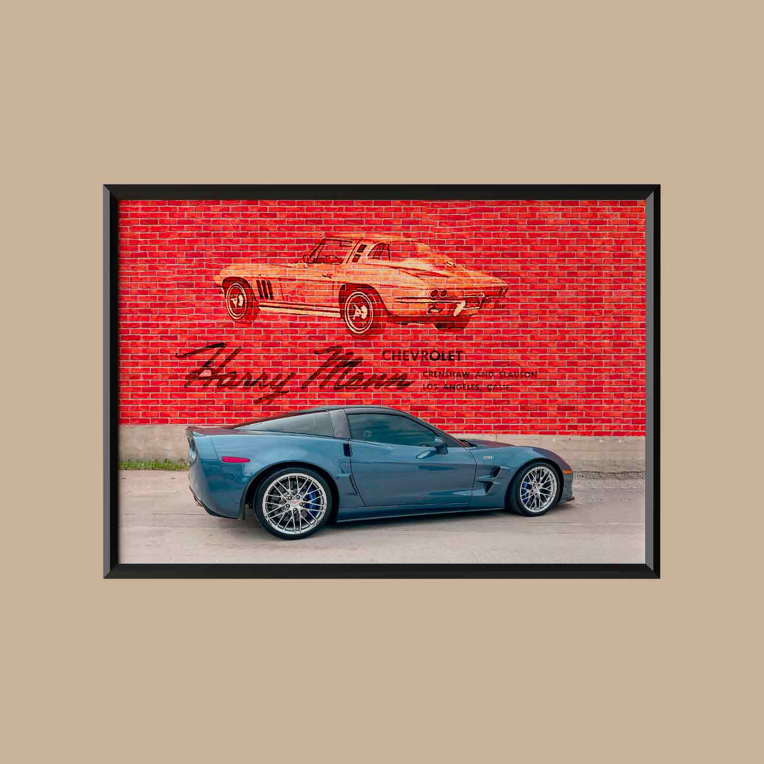 Corvette C6 ZR1 Cyber Gray Poster Print - Vette1 - Wall Art