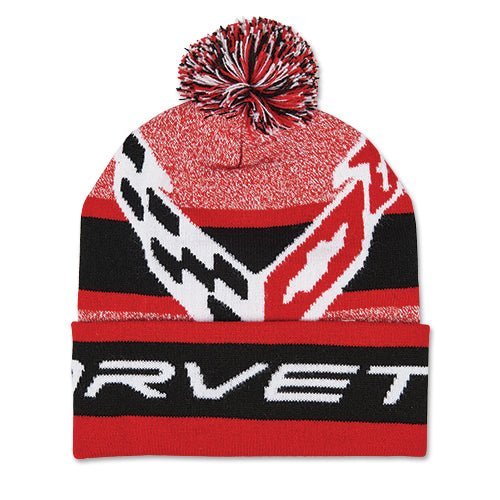 Corvette C8 Knitted Beanie - Vette1 - C8 Hats & Caps