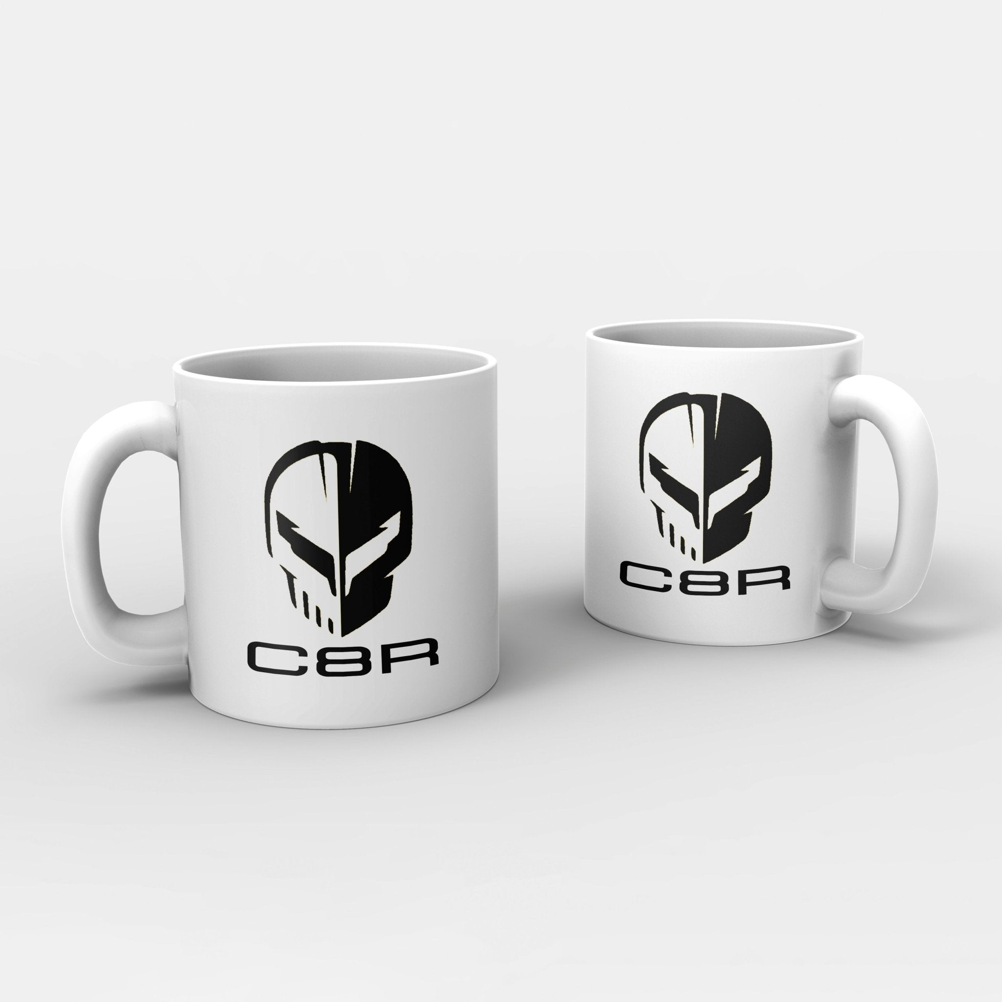 Corvette C8 Racing "Jake" White Ceramic Coffee Mug, 11 oz. - Vette1 -