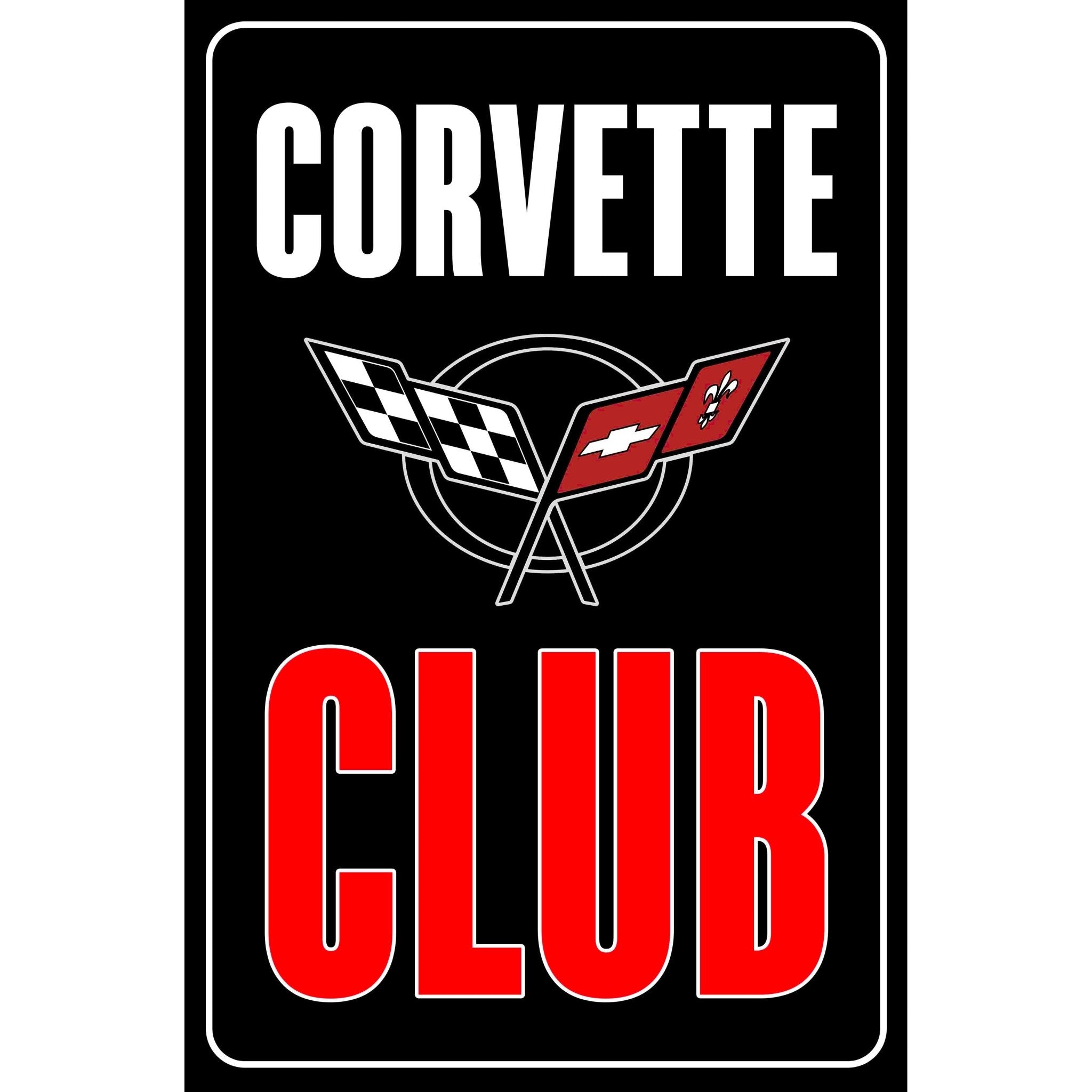 Corvette Club Metal Signs - 8 Different Logos - Vette1 - C5 Signs