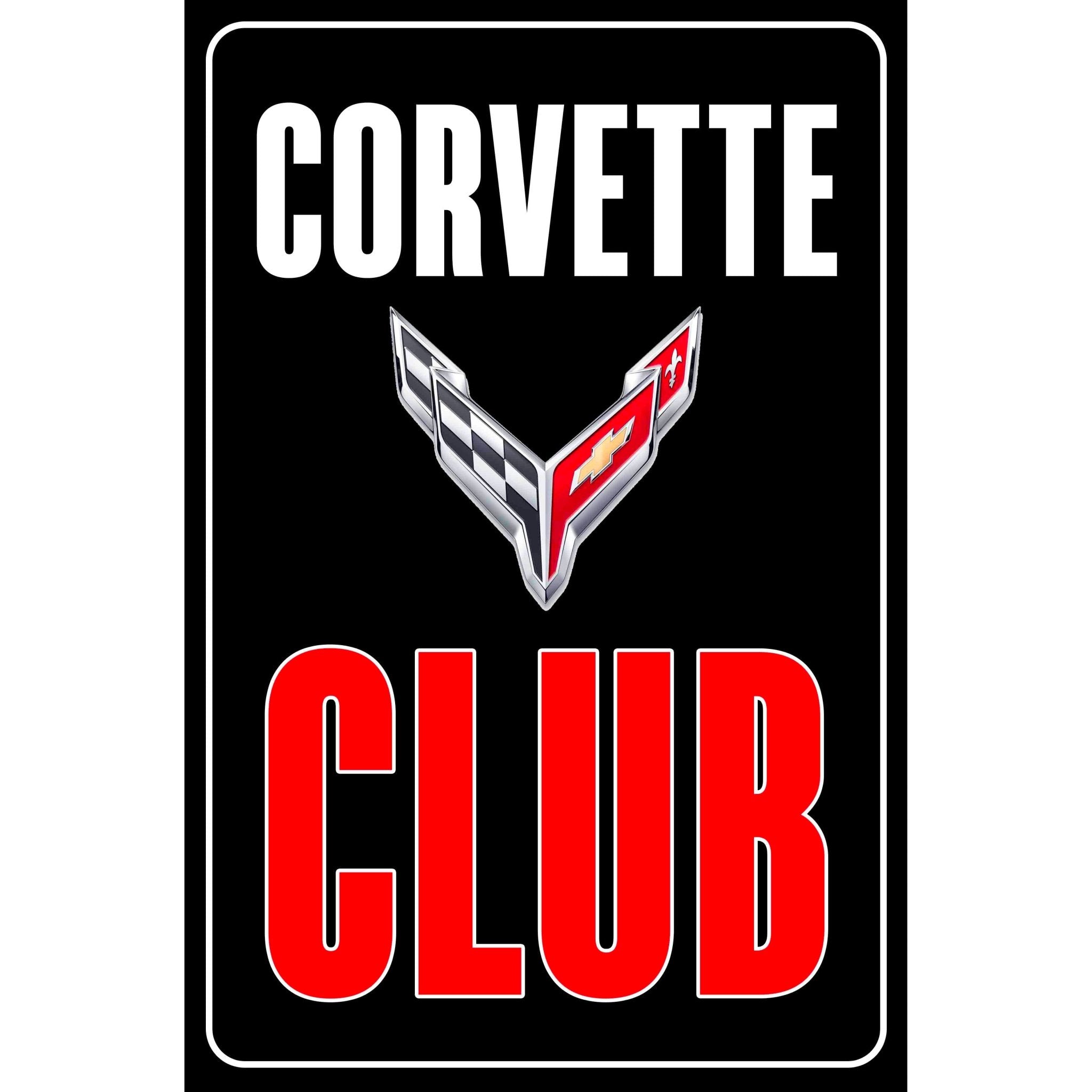 Corvette Club Metal Signs - 8 Different Logos - Vette1 - C5 Signs