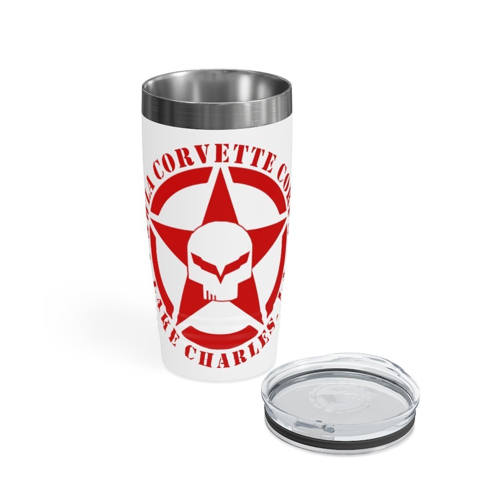 Corvette Club Stainless Steel Personalized Ringneck Tumbler, 20oz - Vette1 - Corvette Club Travel Bottles