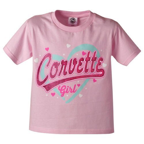 Corvette Girl Young Love Youth T-Shirt - Vette1 - Misc. Kid's Apparel