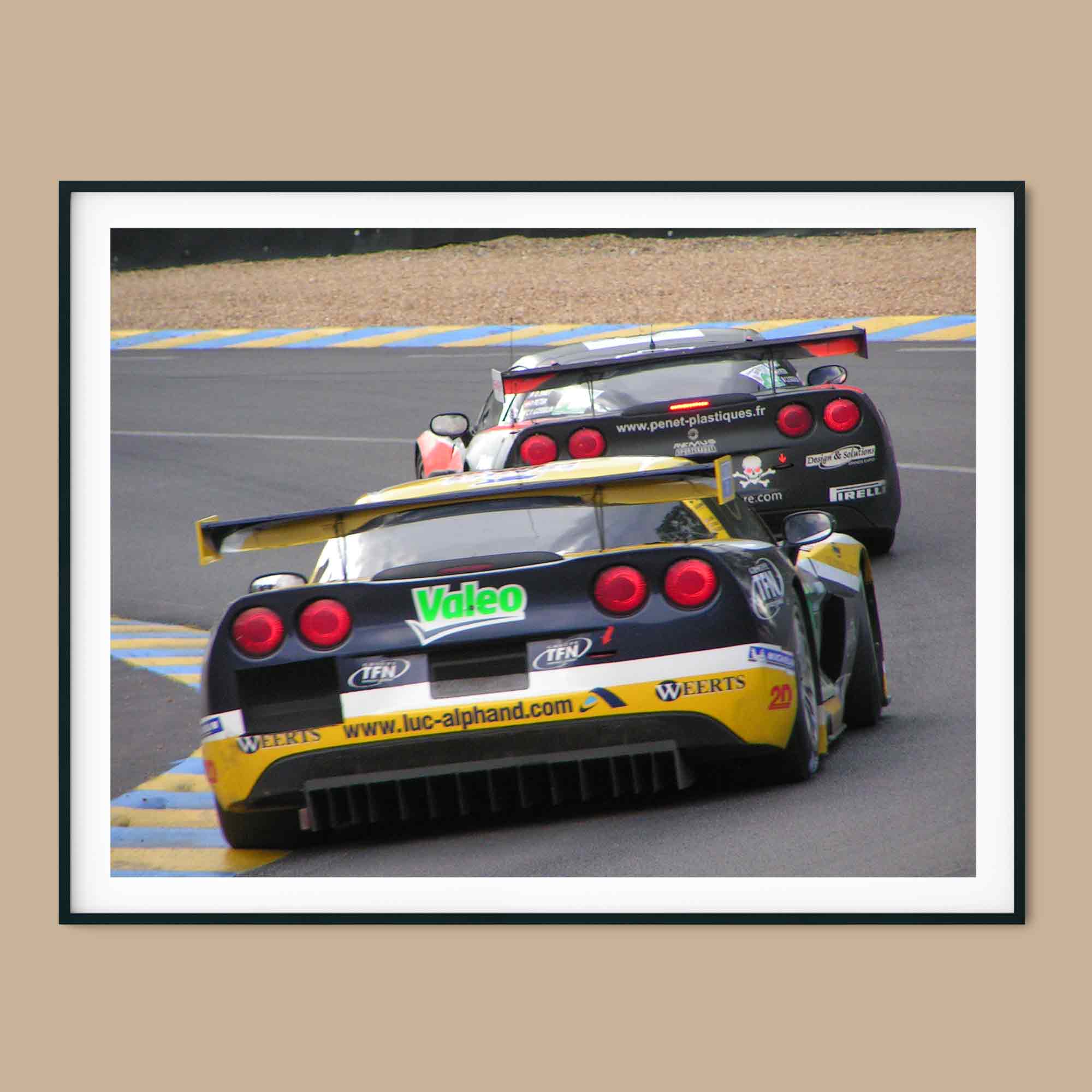 Corvette Poster, Corvette Racing C6R Awesome Gift for DAD - Vette1 - Wall Art