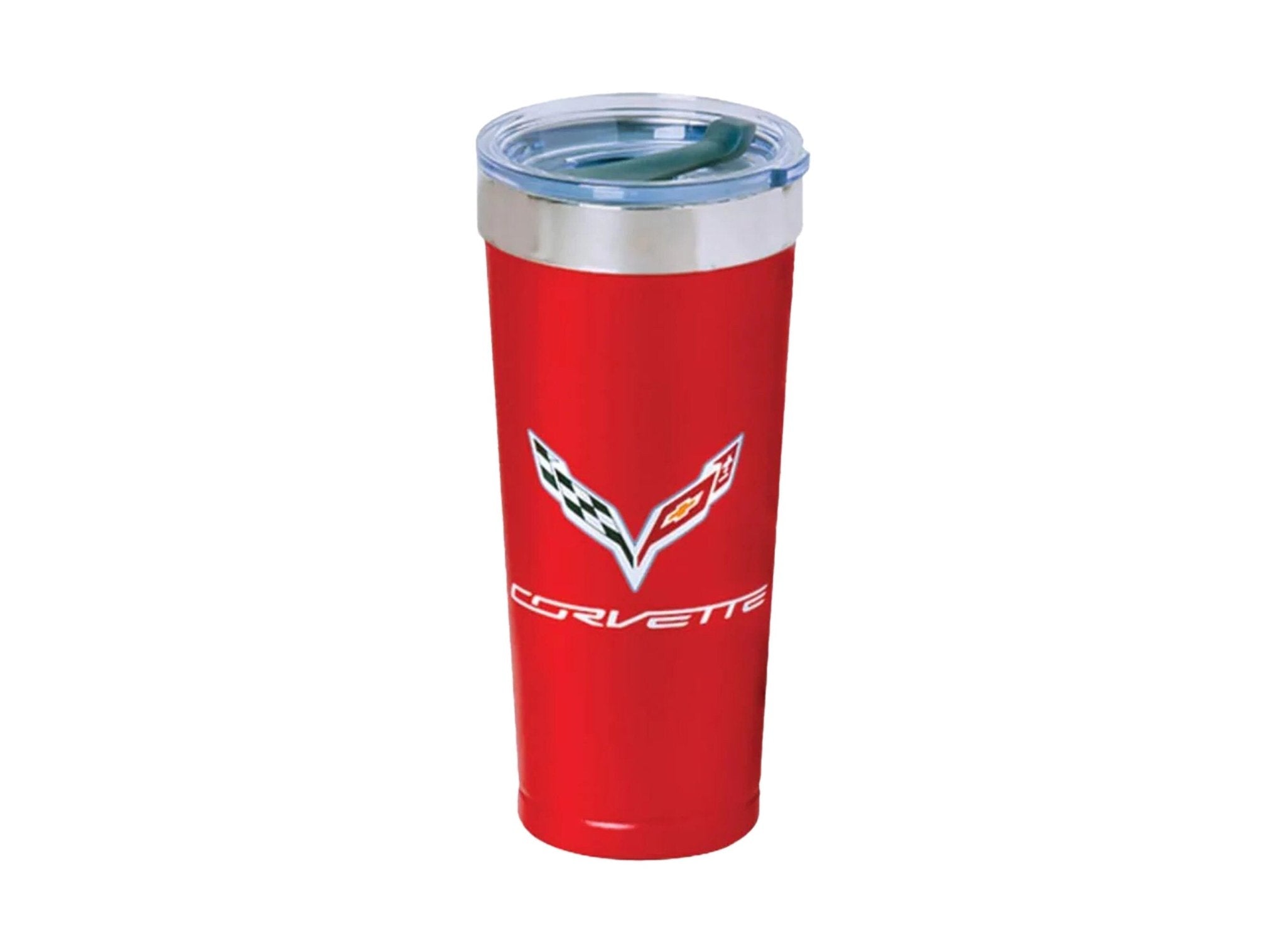 C7 Crossed Flags 20oz Polar Tumbler - Vette1 - C7 Travel Bottles