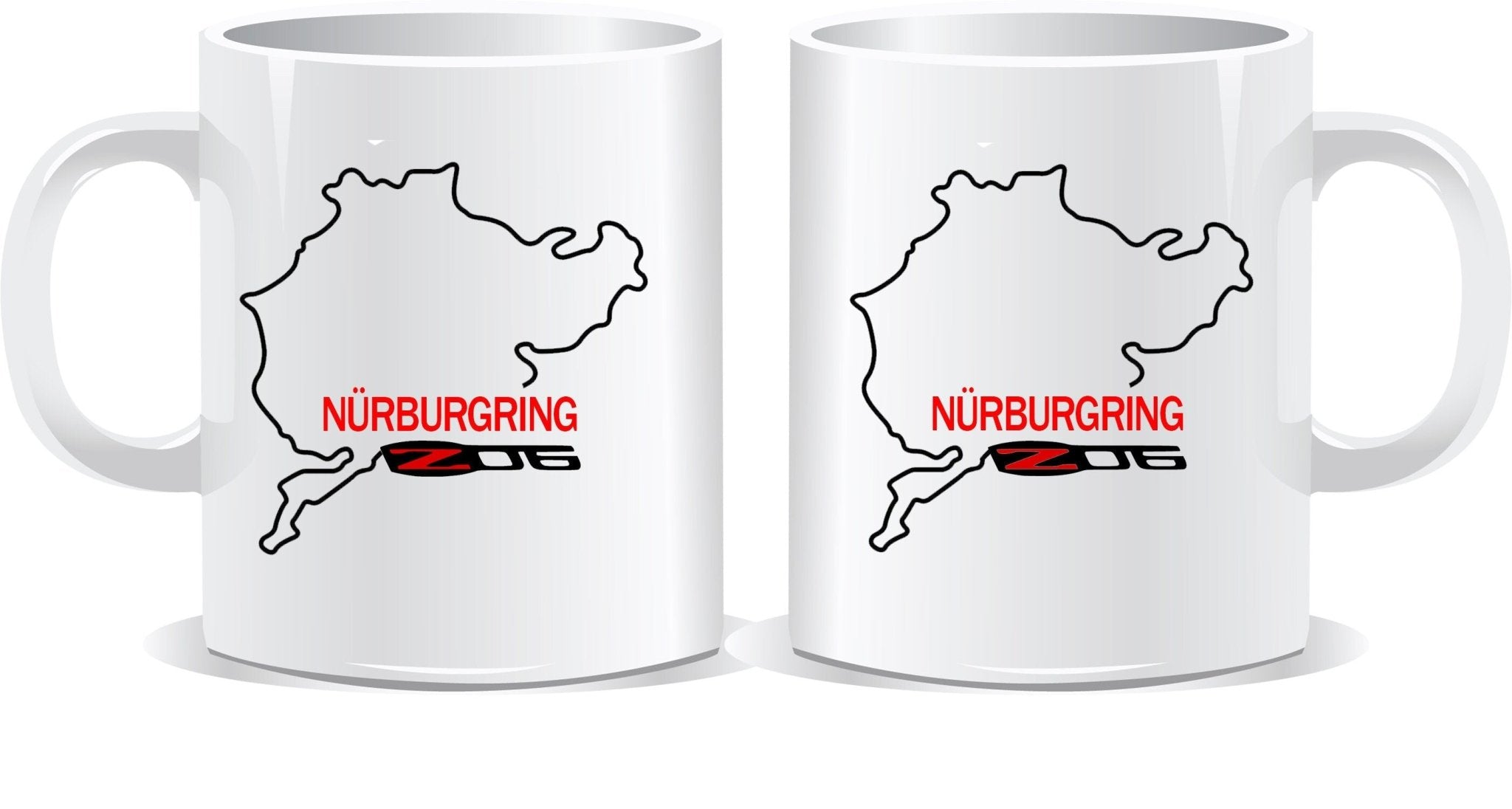 Nurburgring Z06 Corvette Logo Coffee Mug - Vette1 -