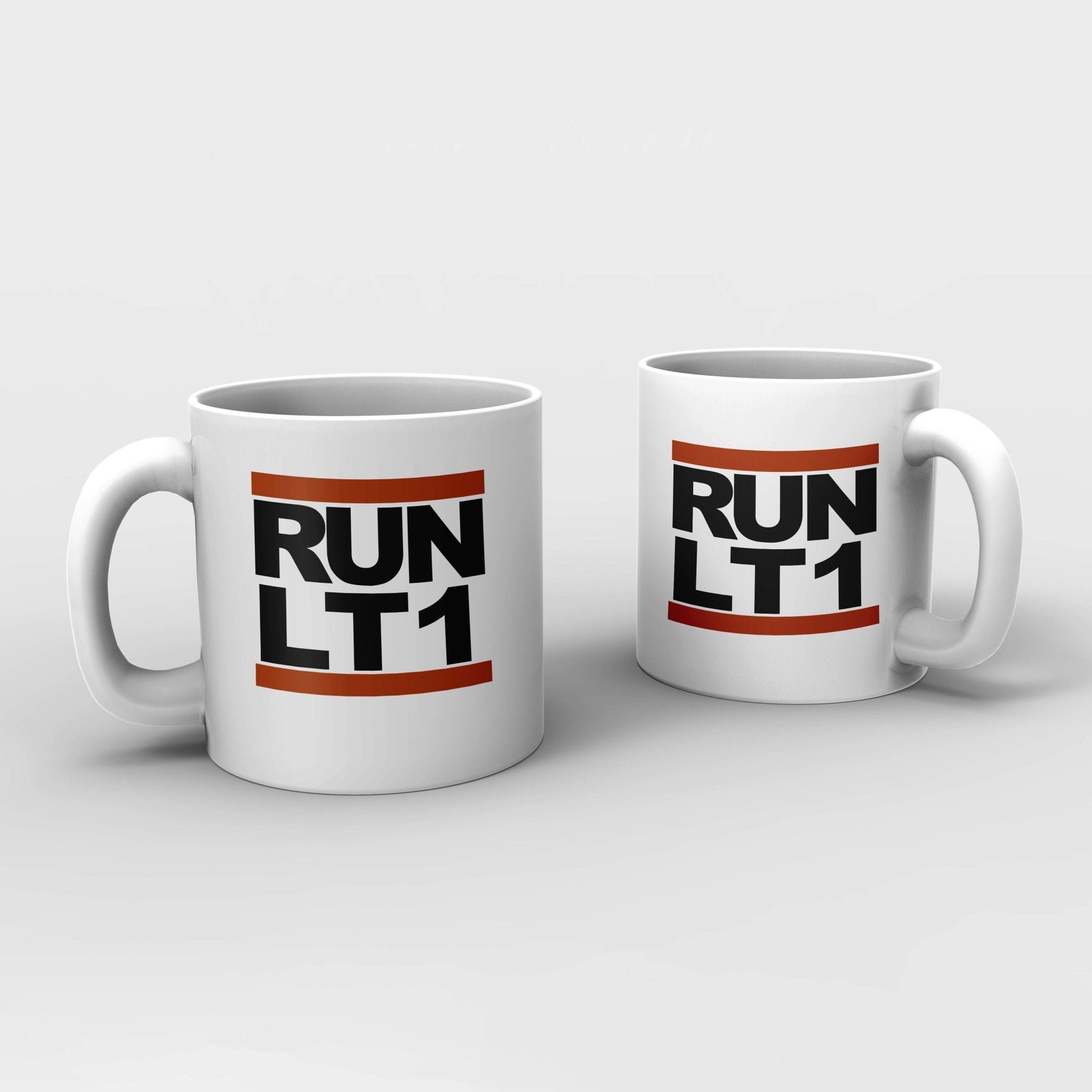 "RUN Corvette" Ceramic Coffee Mug - Personalization Available, 11 oz. - Vette1 - Misc. Coffee Mugs