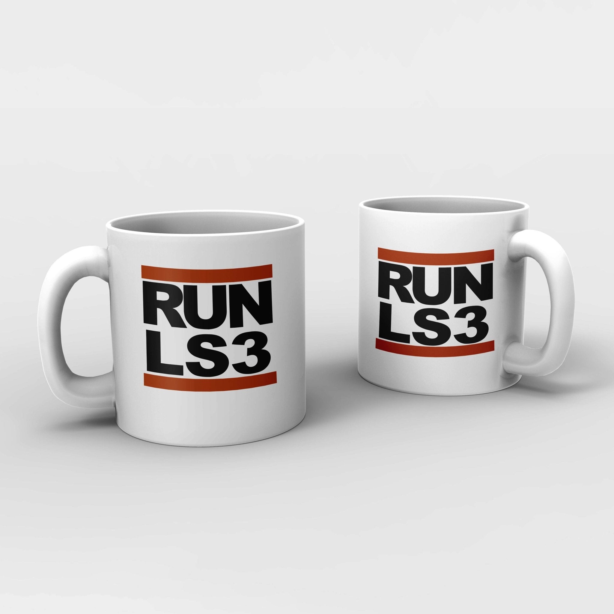 "RUN Corvette" Ceramic Coffee Mug - Personalization Available, 11 oz. - Vette1 - Misc. Coffee Mugs