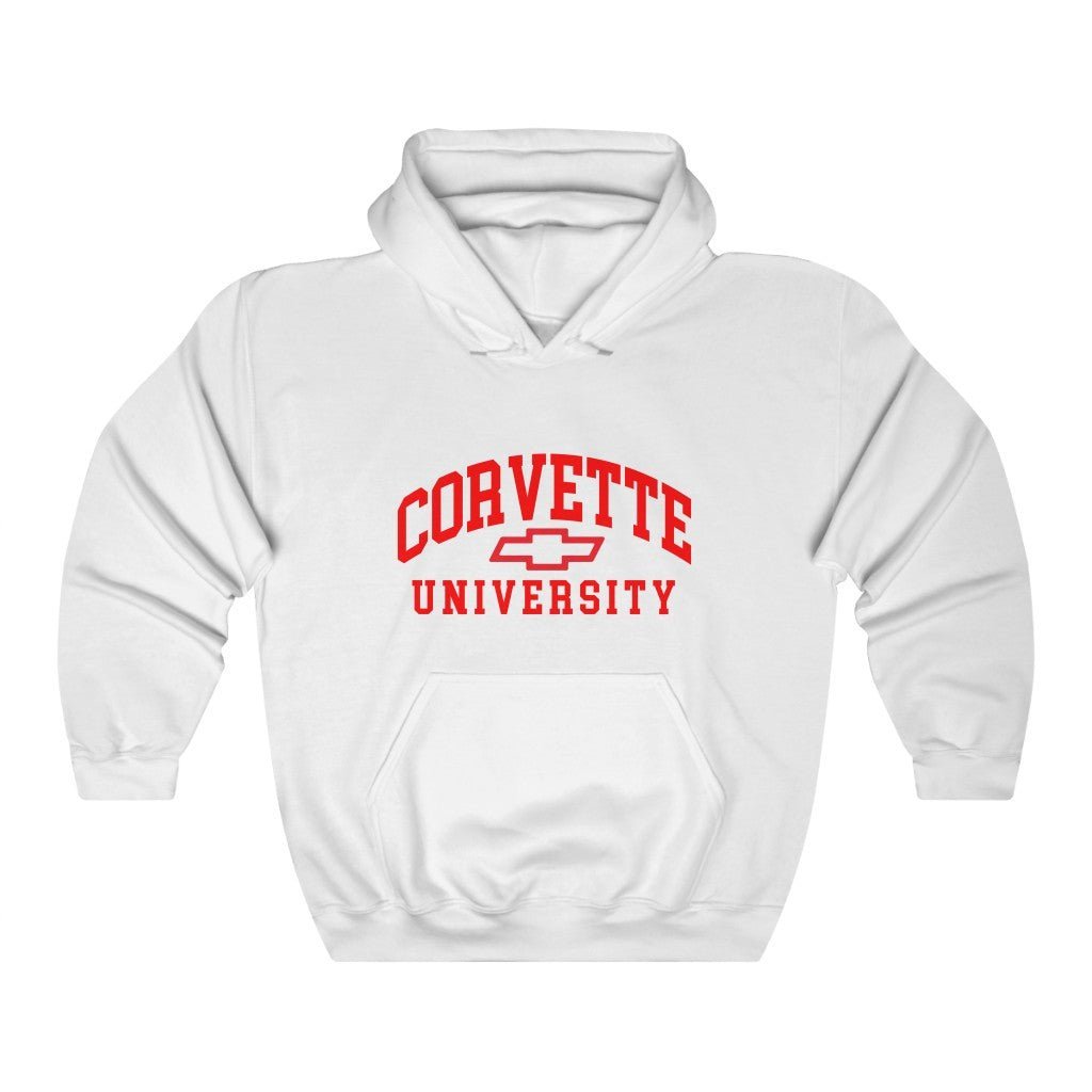 Men's Corvette University Unisex Heavy Blend Hooded Sweatshirt - Vette1 - Corvette University