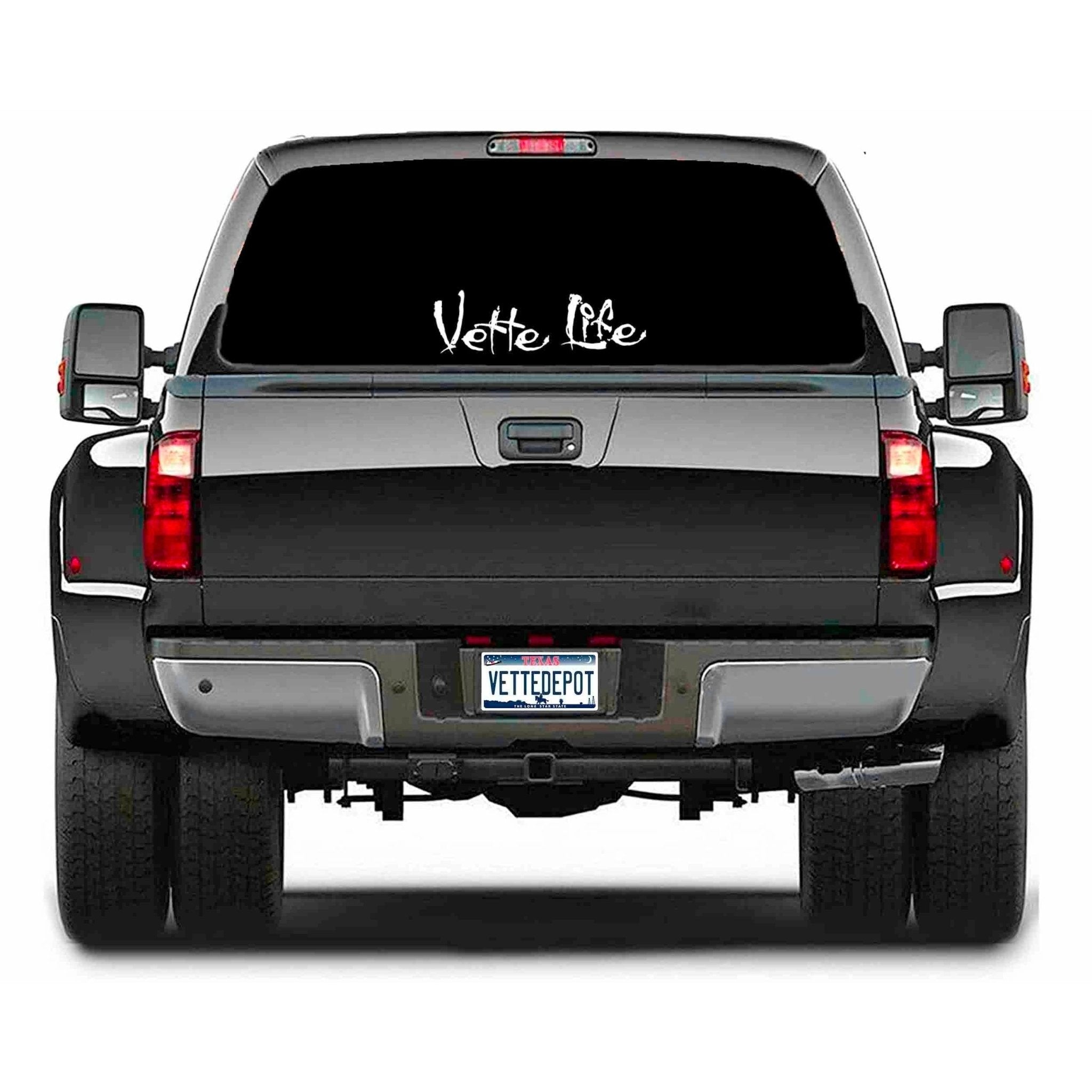 Vette Life Corvette Decal, Great Corvette Gift for Dad - Vette1 - Body Decals